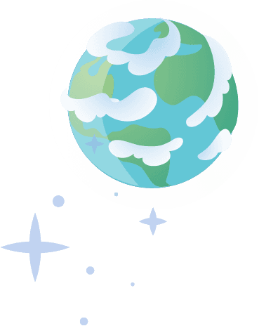 Föld bolgyó csillagokkal